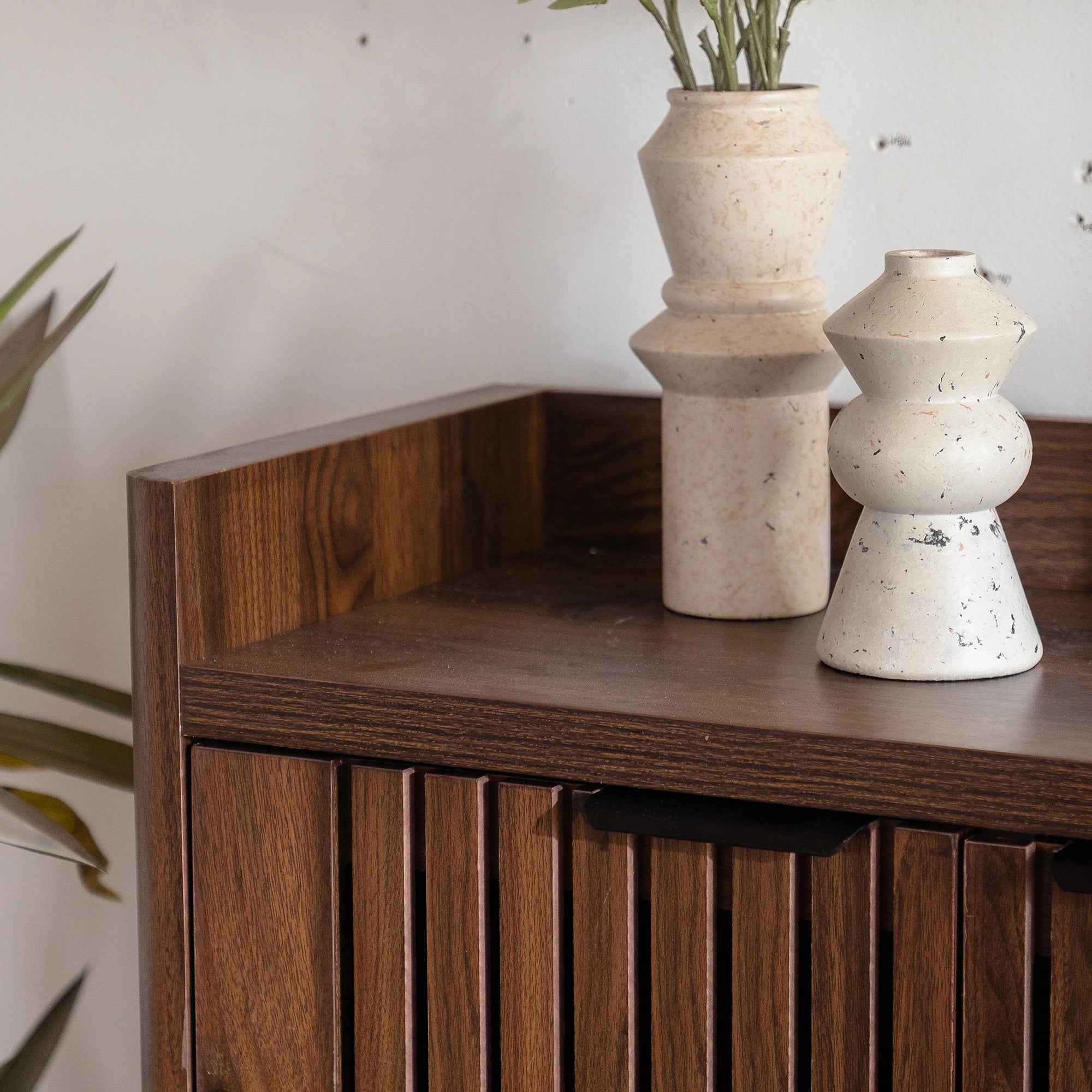 5-Tier Shoe Cabinet with Shutter Doors