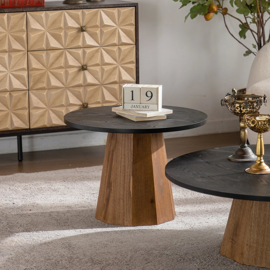 Round Pedestal Coffee Table