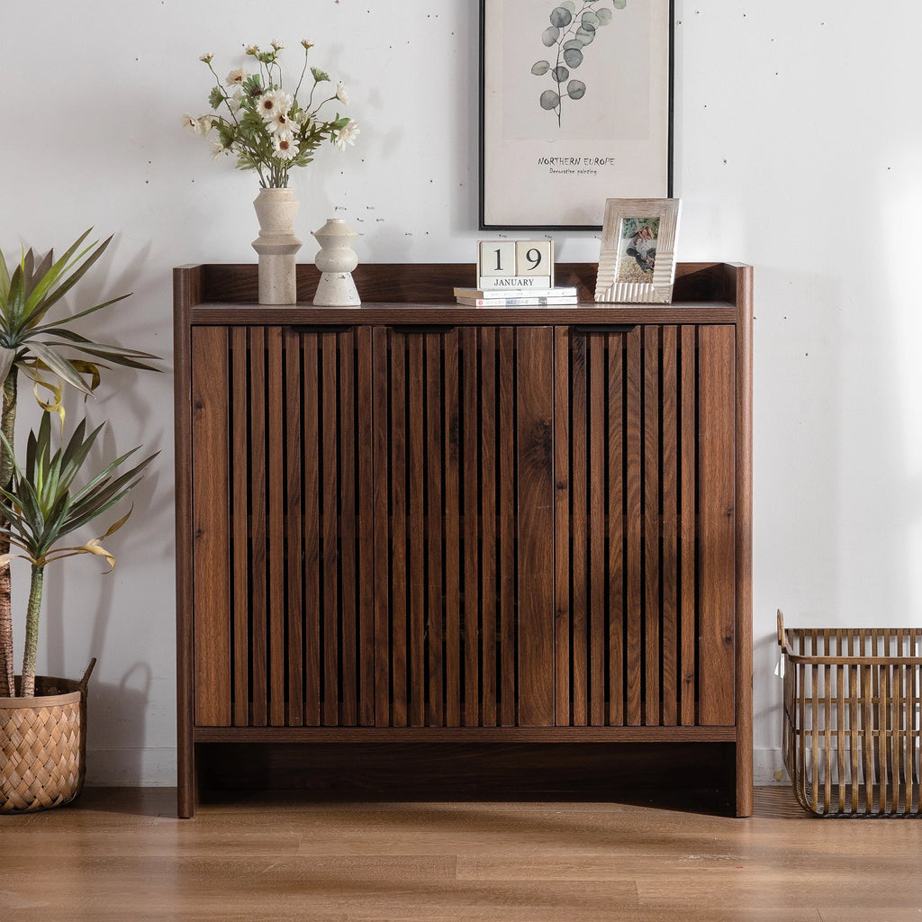 5-Tier Shoe Cabinet with Shutter Doors