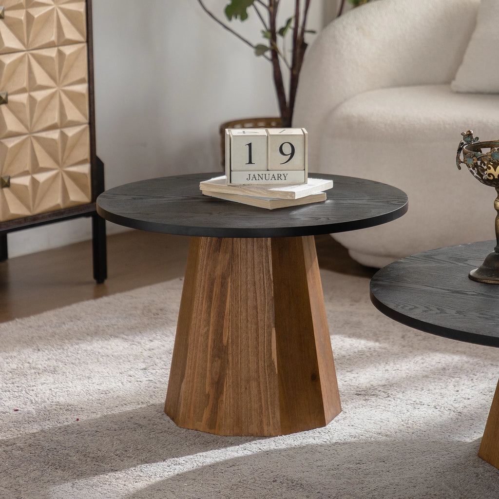 Round Pedestal Coffee Table